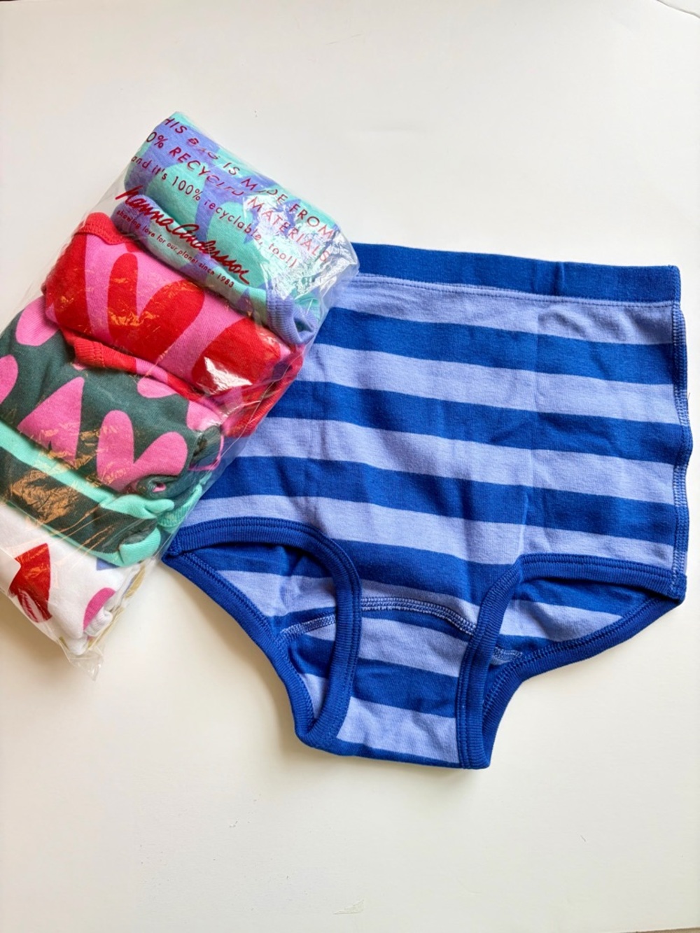 NWT Hanna Andersson Cotton Girls Multipack (x6) Brief